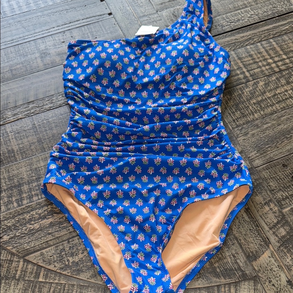 Blue Floral Swimwear